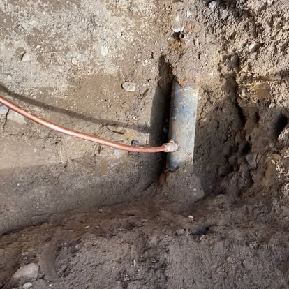 Plumbing rough-in with PEX pipe