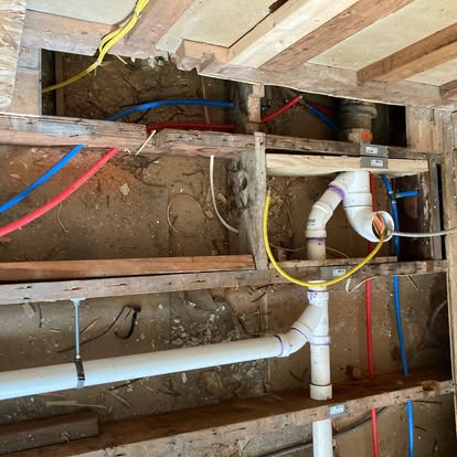 Plumbing installation work