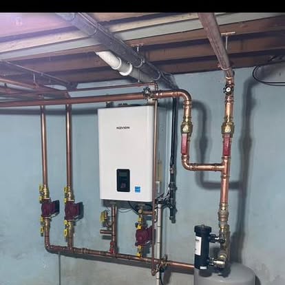 PVC drain pipe installation